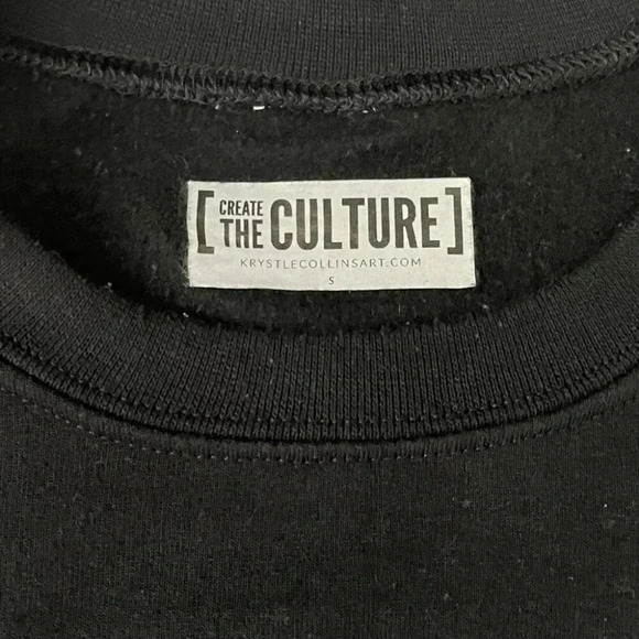 For the Culture | Embroidered Marvin Gaye Crewneck Sweatshirt - Black / Sz S - Picture 5 of 6